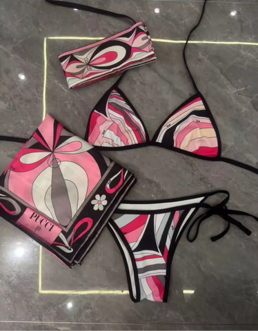 Pink bathing suit