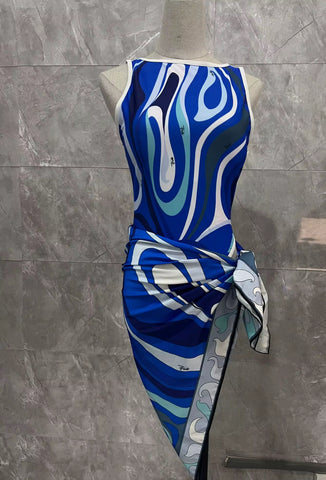 Blue bathing suit