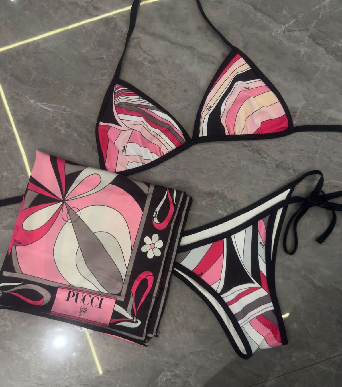 Pink bathing suit